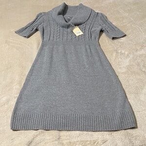 NWT Women’s Petite Gray Sweater Dress